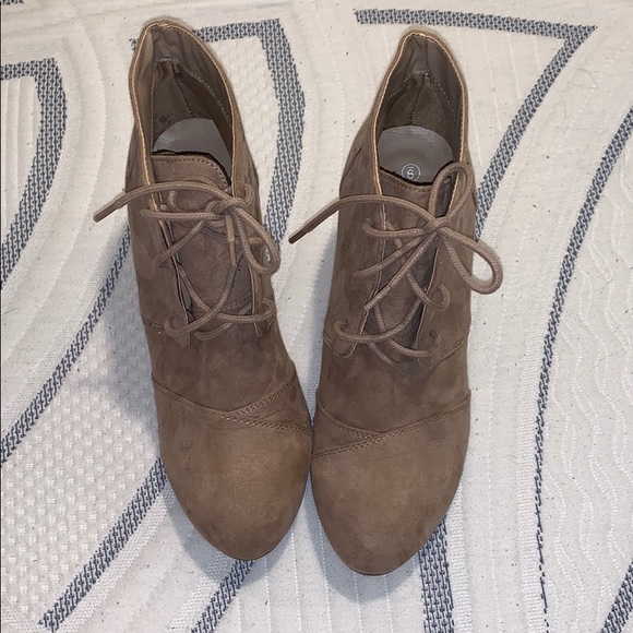 Wedge Lace Up Bootie - Picture 2 of 3